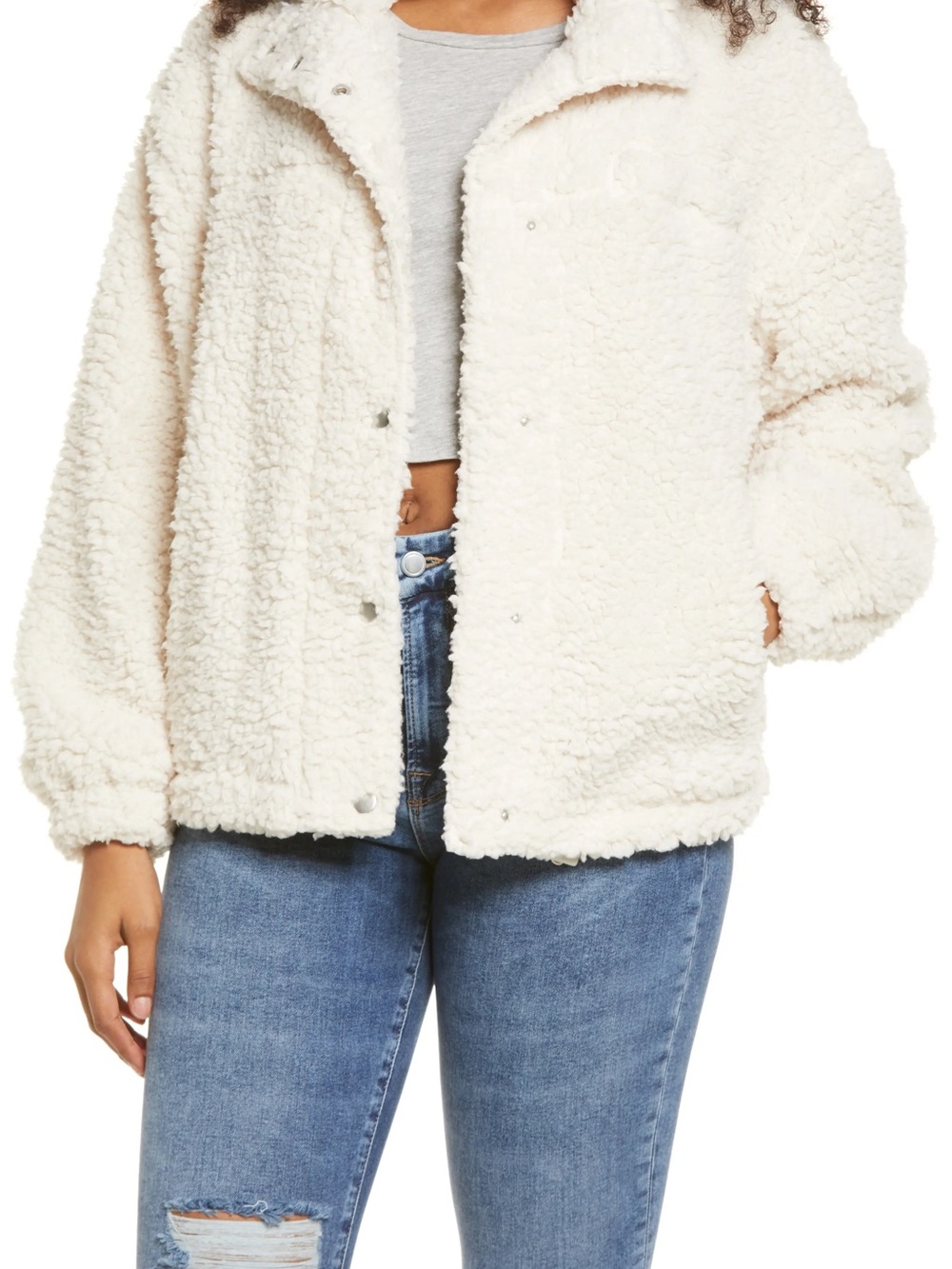 Thread & Supply Cream Teddy Sherpa Jacket